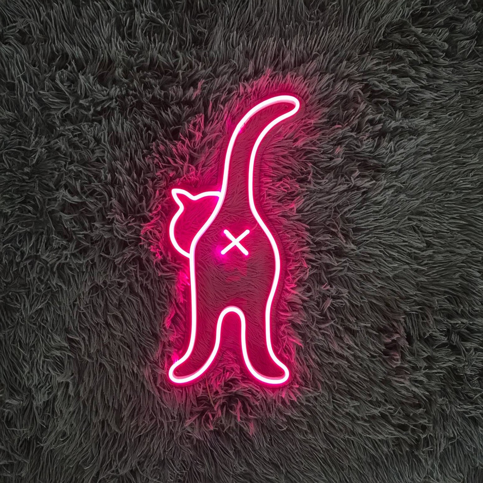 Cat Butt Line Art Neon Sign - Shineneon
