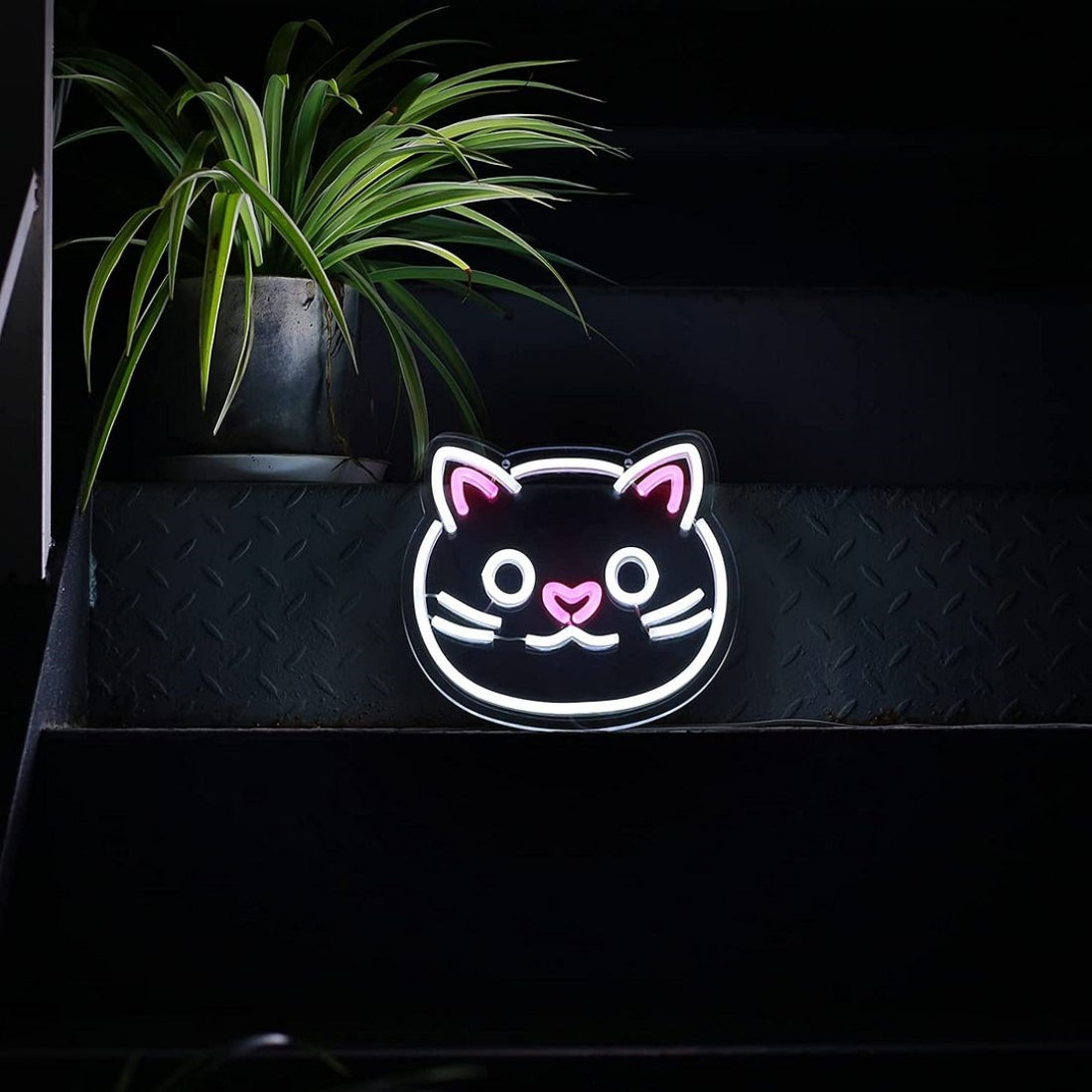 Cat Face Led Sign Business Neon Sign