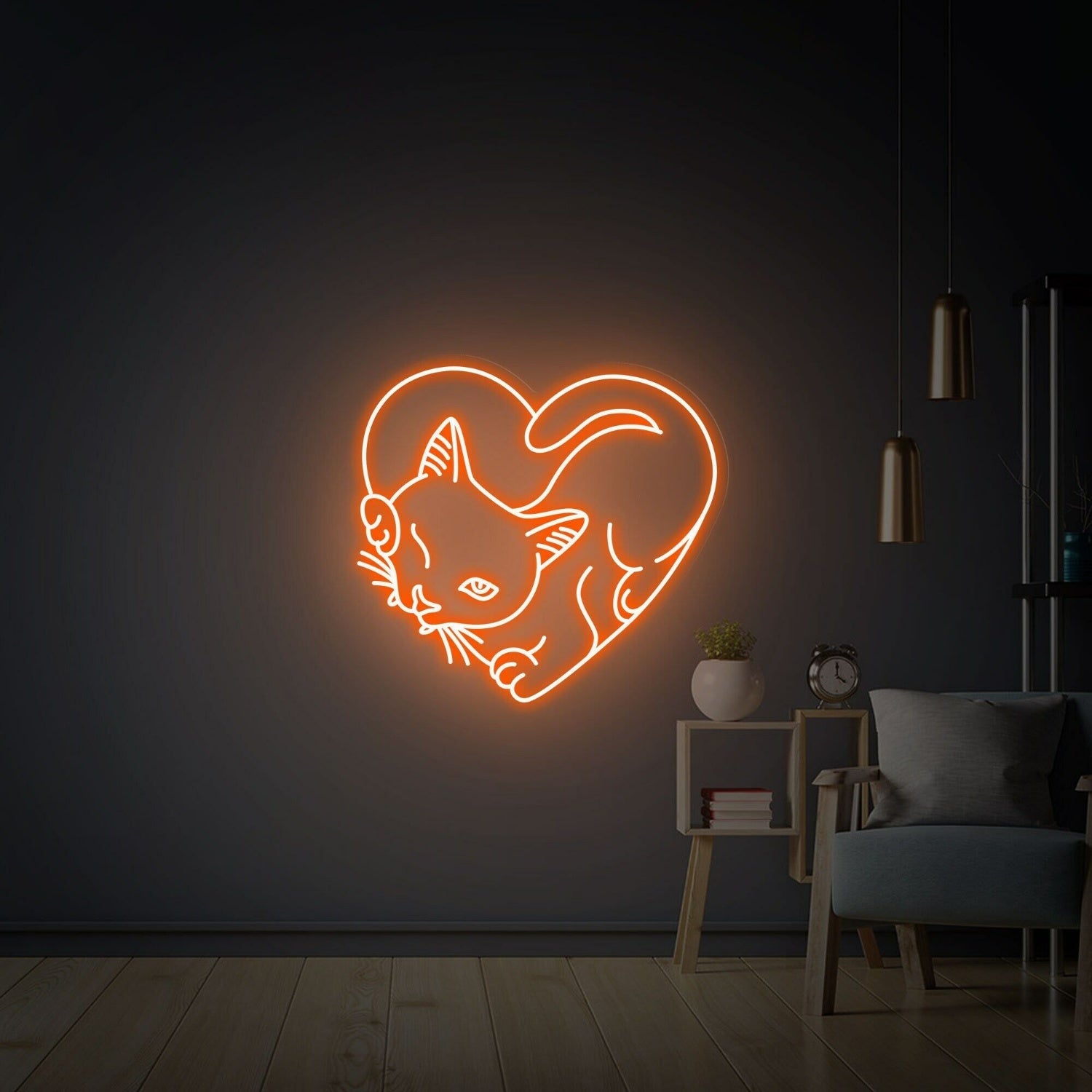 Cat Led Neon Sign Art Decor For A Whimsical Touch In Home - Shineneon