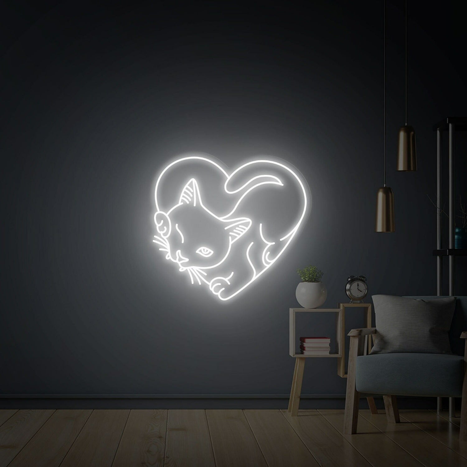 Cat Led Neon Sign Art Decor For A Whimsical Touch In Home - Shineneon