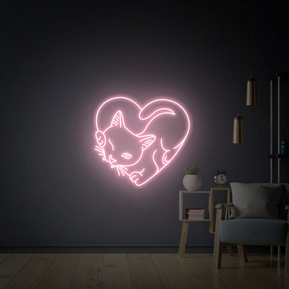 Cat Led Neon Sign Art Decor For A Whimsical Touch In Home - Shineneon