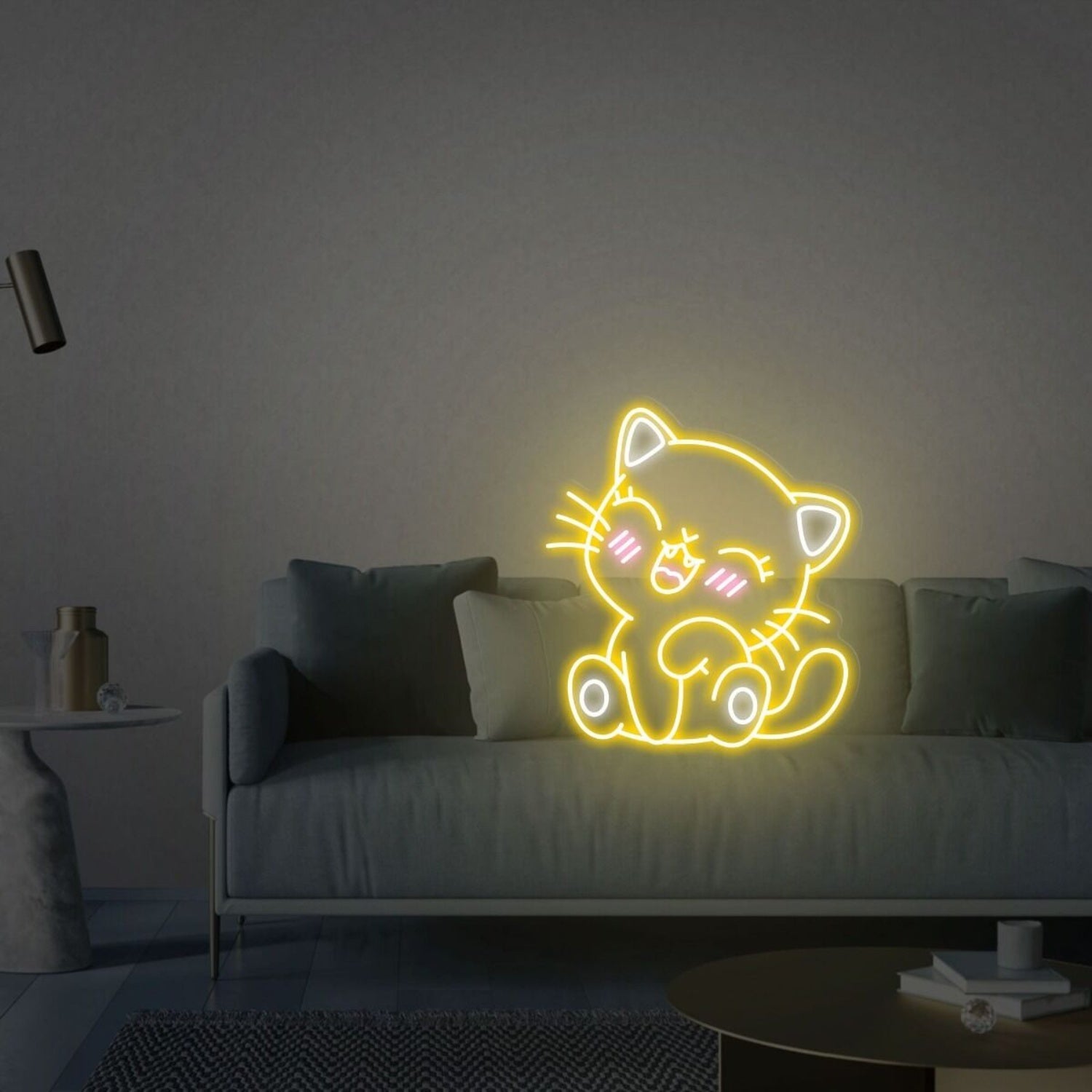 Cat Led Neon Sign Led Neon Lights Cat Wall Neon Decor Neon - Shineneon