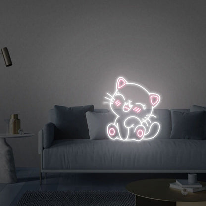 Cat Led Neon Sign Led Neon Lights Cat Wall Neon Decor Neon - Shineneon