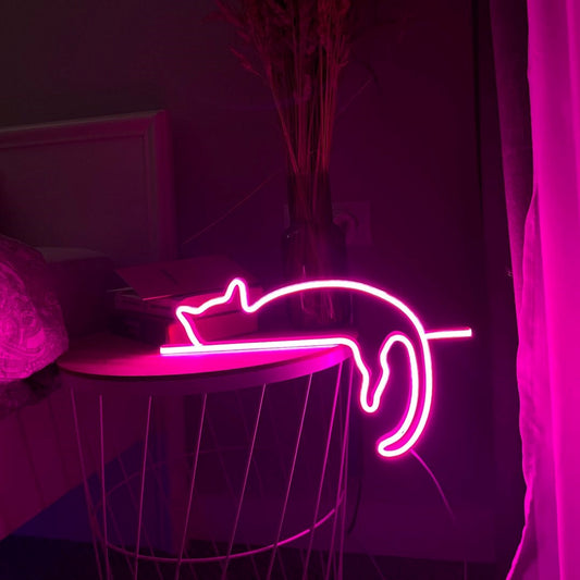 Cat Led Sign Business Neon Sign Wall Decor