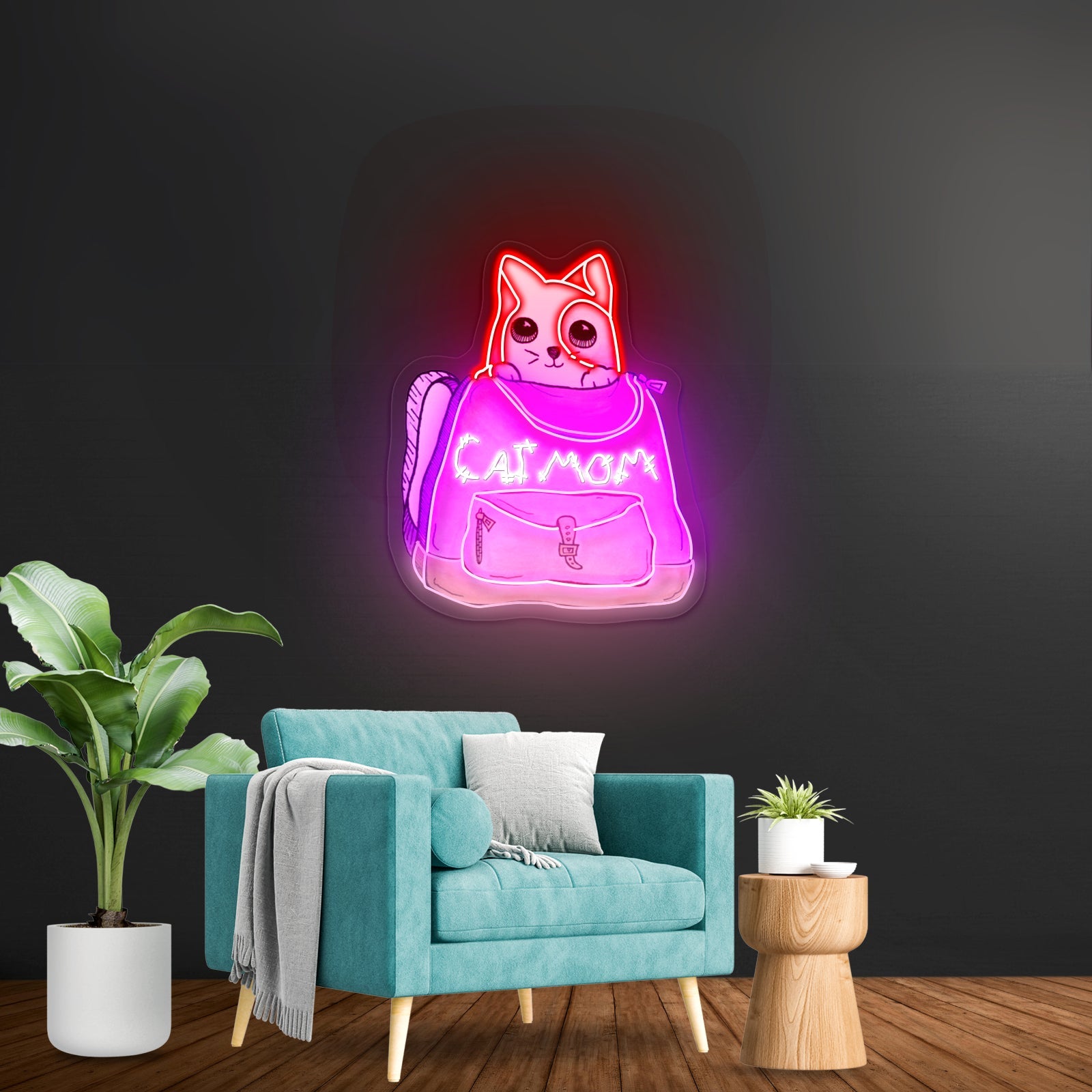Cat Mom Custom Led Signs For Wall Decor - Shineneon