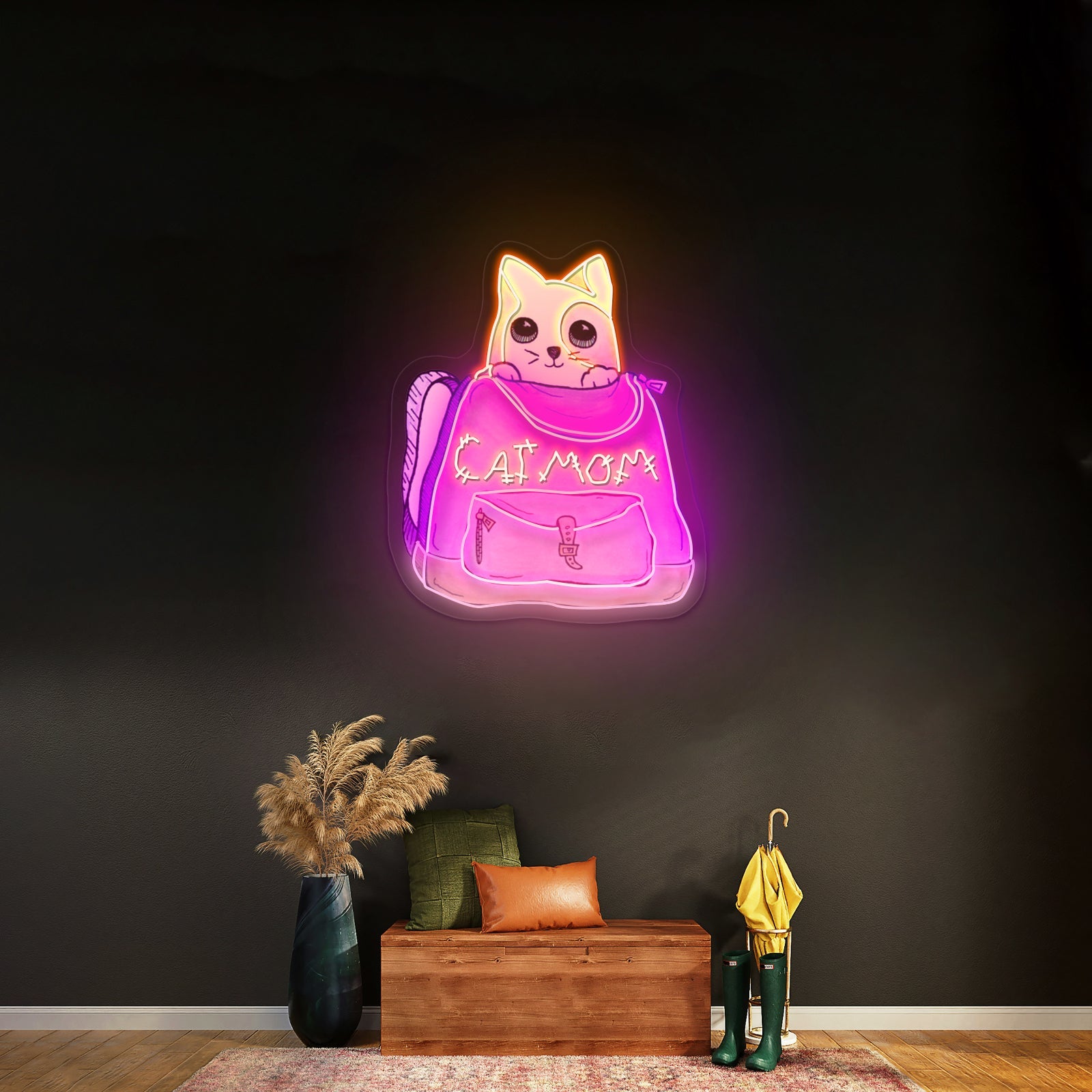 Cat Mom Custom Led Signs For Wall Decor - Shineneon