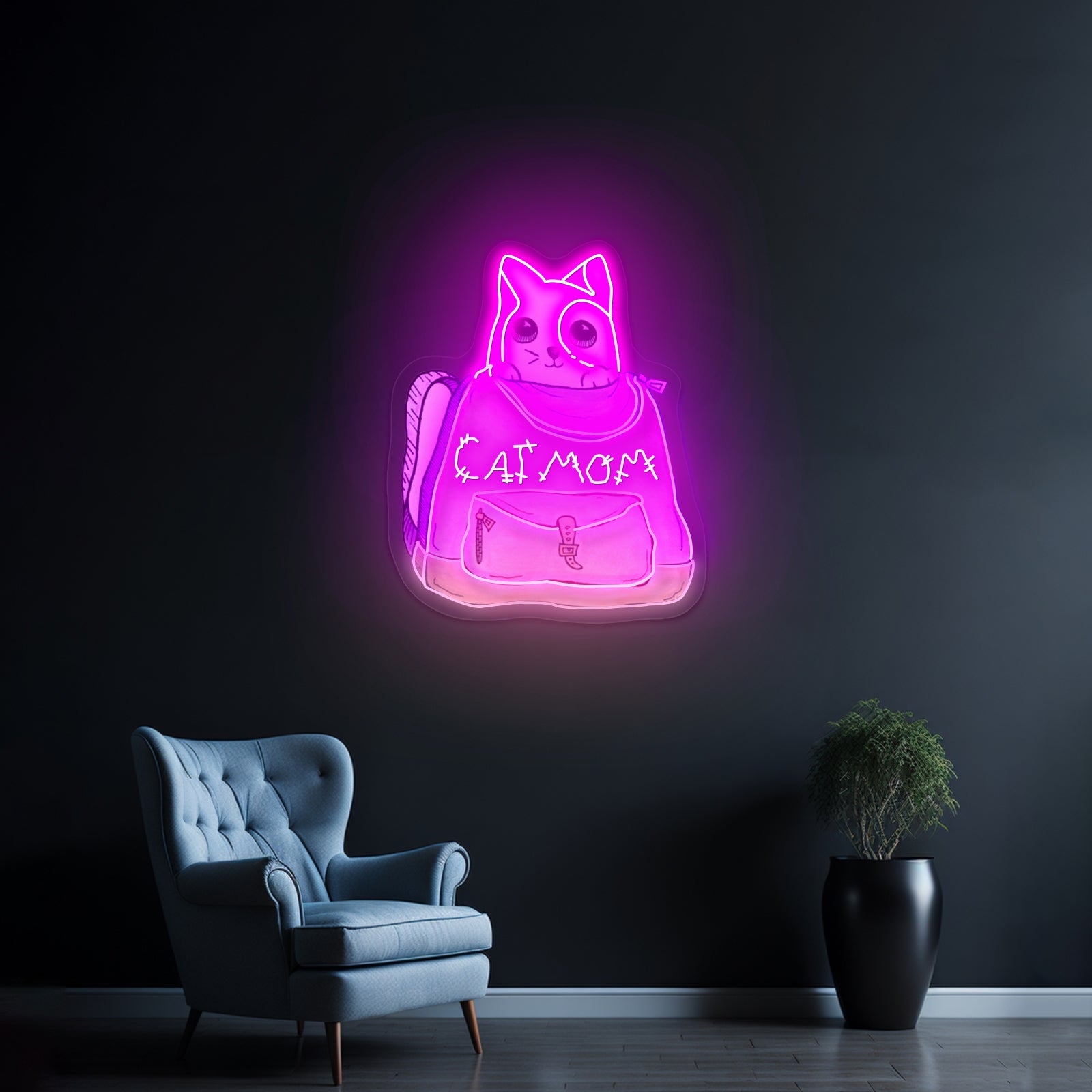 Cat Mom Custom Led Signs For Wall Decor - Shineneon