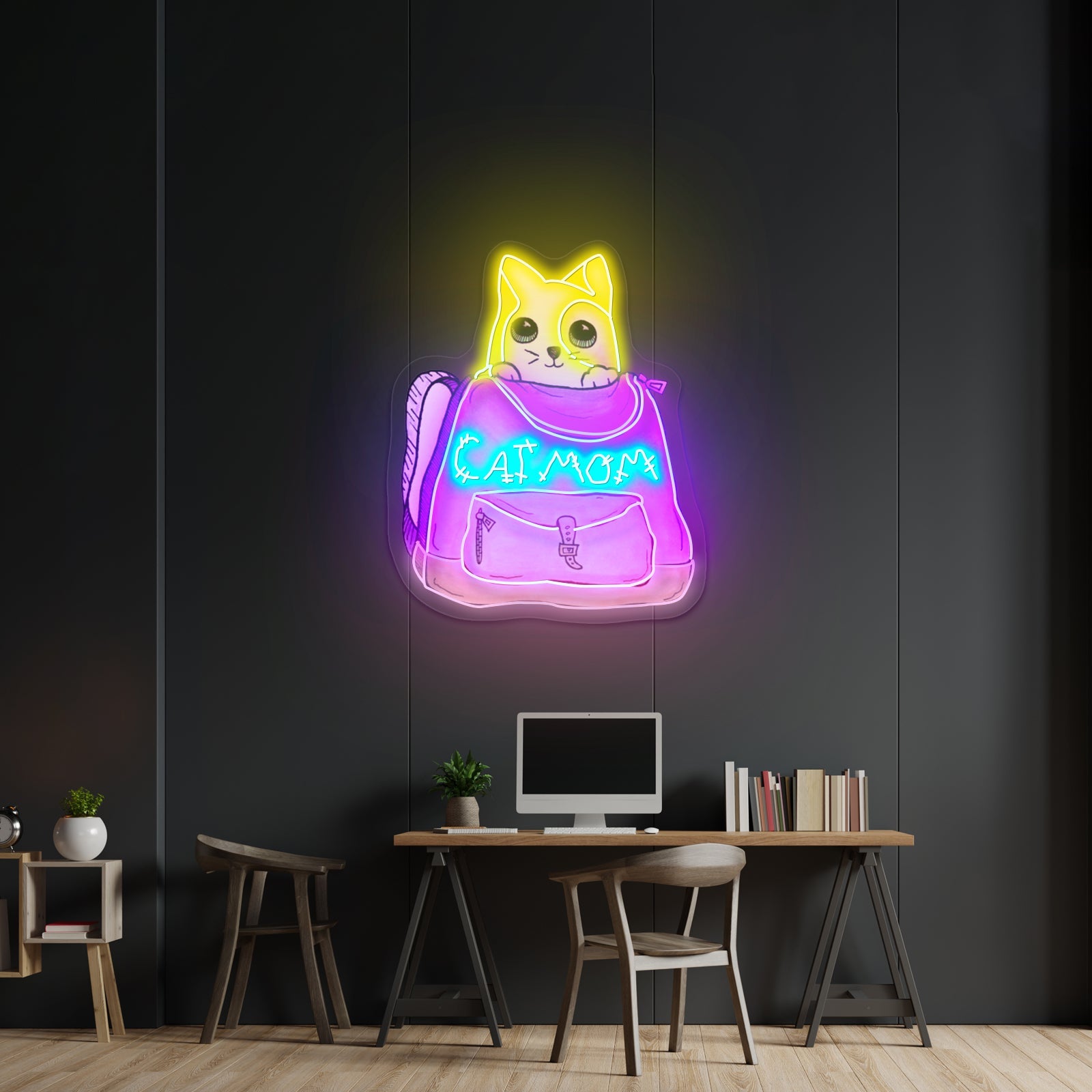 Cat Mom Custom Led Signs For Wall Decor - Shineneon