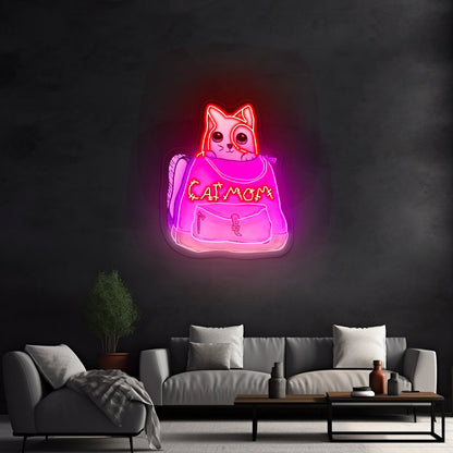 Cat Mom Custom Led Signs For Wall Decor - Shineneon