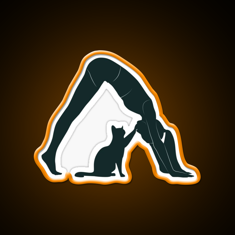 Cat Mom Yoga Led Neon Sign For Wellness Space Rgb Color