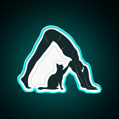 Cat Mom Yoga Led Neon Sign For Wellness Space Rgb Color - Shineneon