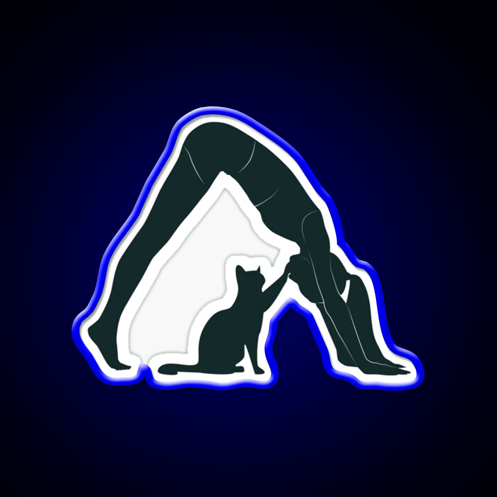 Cat Mom Yoga Led Neon Sign For Wellness Space Rgb Color - Shineneon