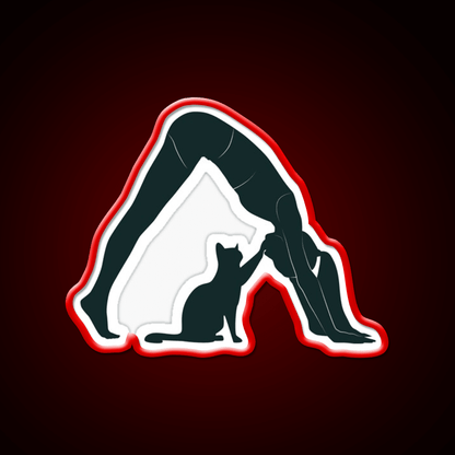 Cat Mom Yoga Led Neon Sign For Wellness Space Rgb Color - Shineneon