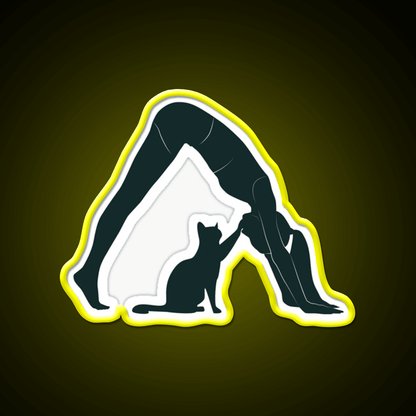 Cat Mom Yoga Led Neon Sign For Wellness Space Rgb Color - Shineneon