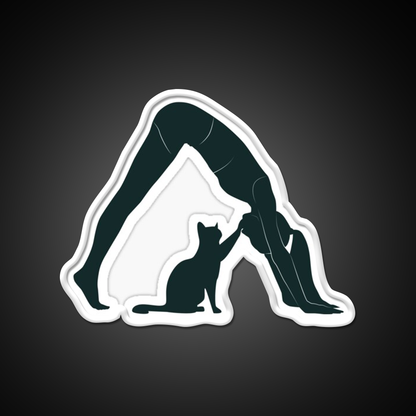 Cat Mom Yoga Led Neon Sign For Wellness Space Rgb Color