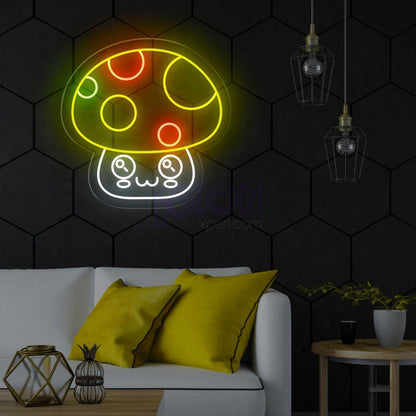 Cat Mushroom Neon Sign For Cat Enthusiasts | Shineneon