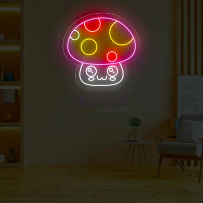 Cat Mushroom Neon Sign For Cat Enthusiasts | Shineneon