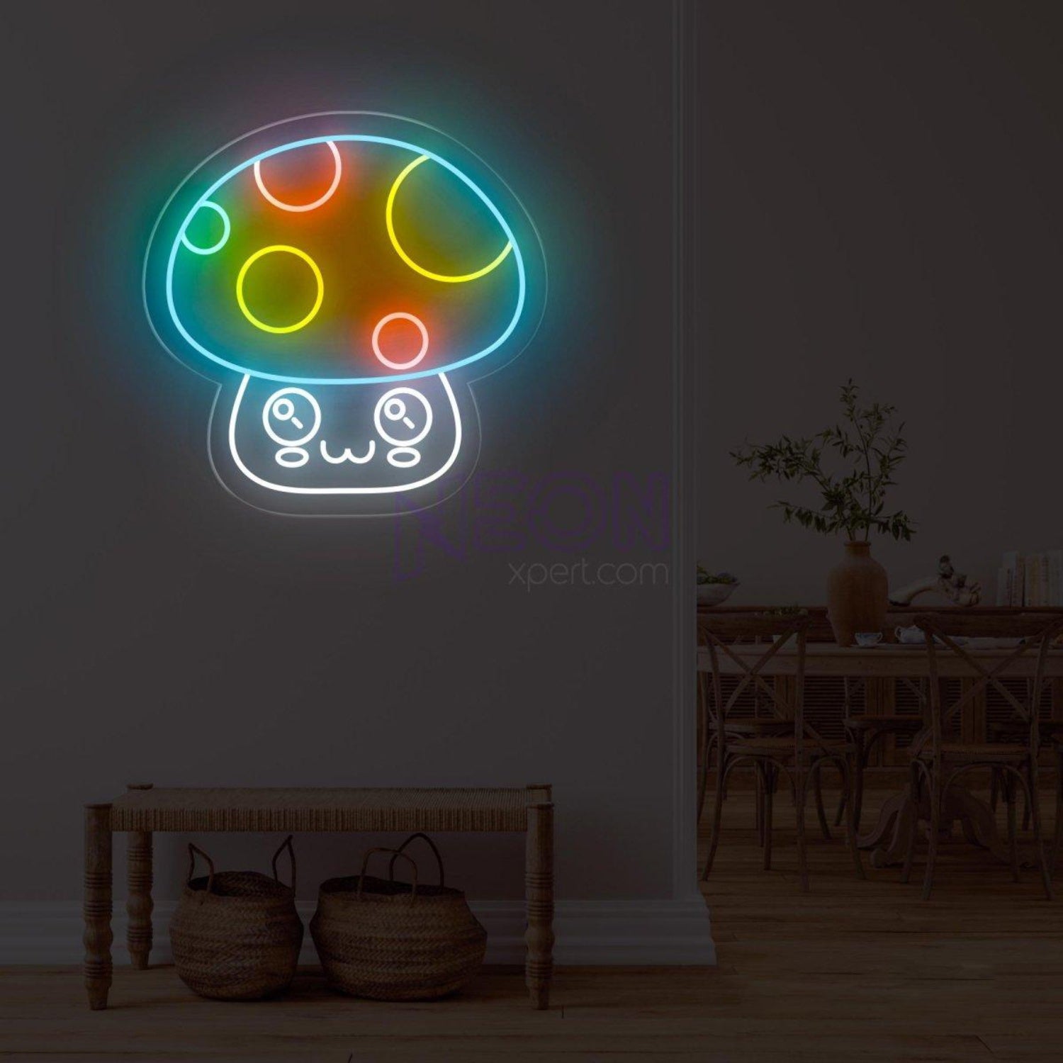 Cat Mushroom Neon Sign For Cat Enthusiasts | Shineneon
