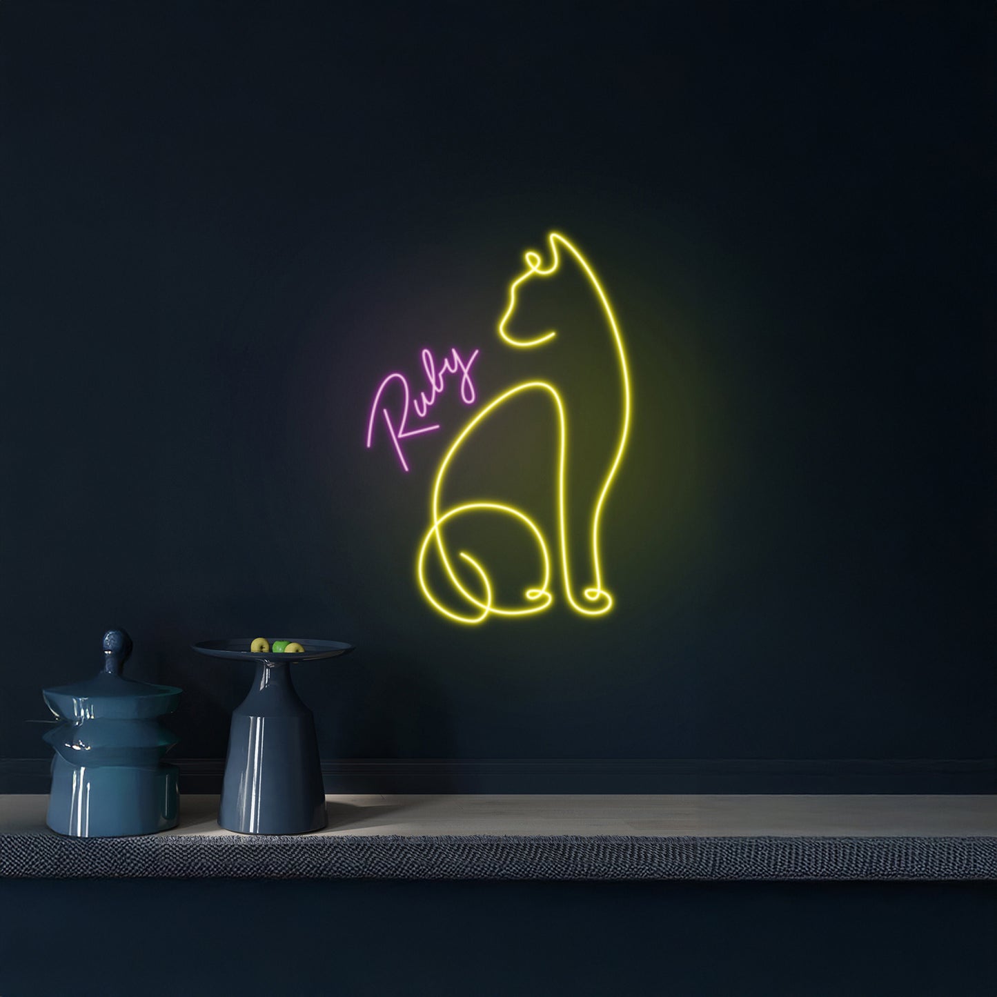 Cat Name Neon Signs Kitten Pet Neon Sign