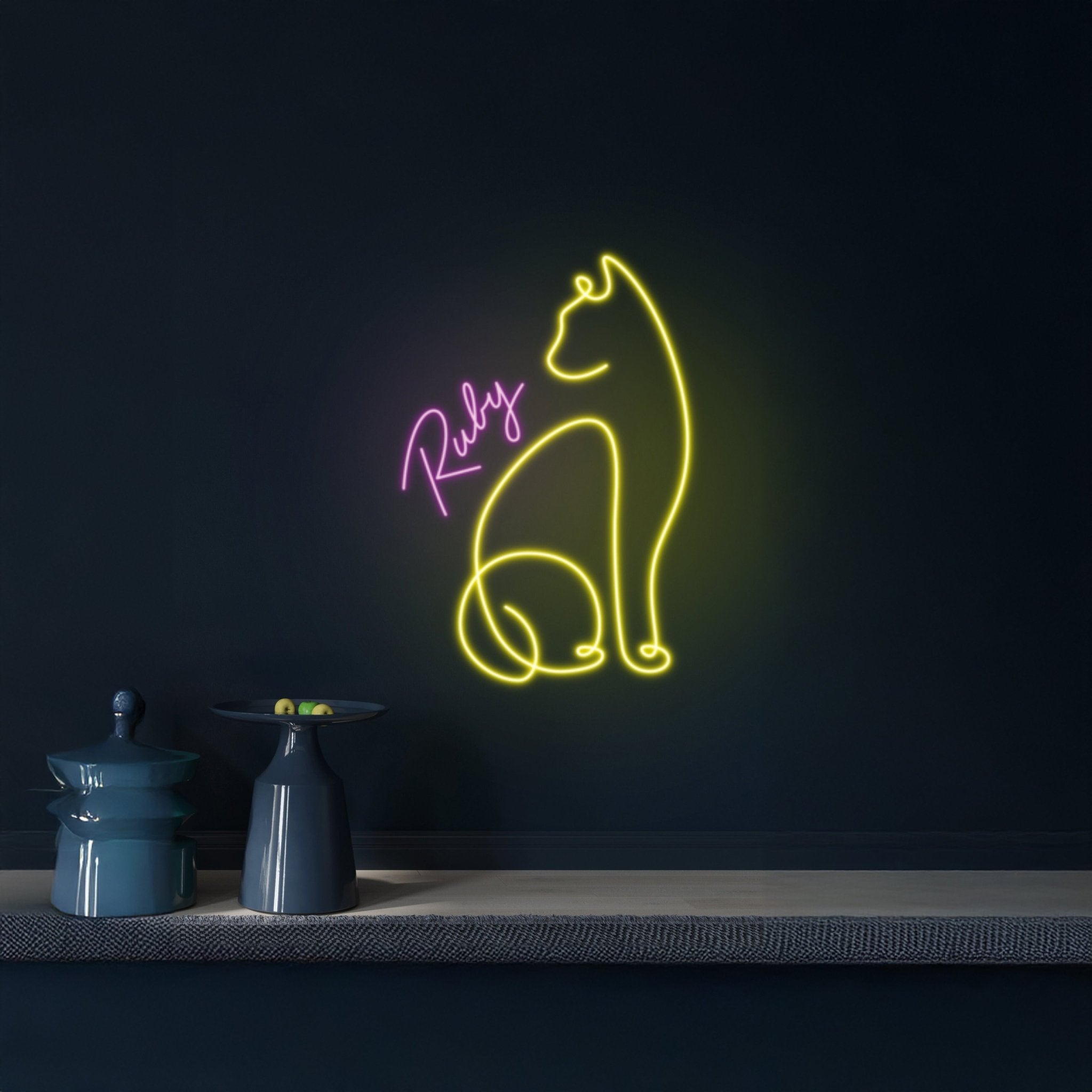 Cat Name Neon Signs Kitten Pet Neon Sign - Shineneon