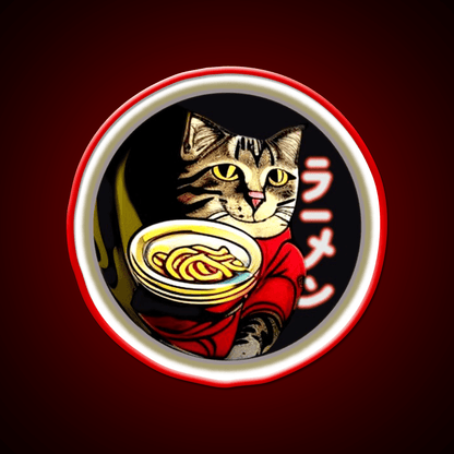 Cat Ramen Asian Cultural Led Neon Sign Rgb Color - Shineneon