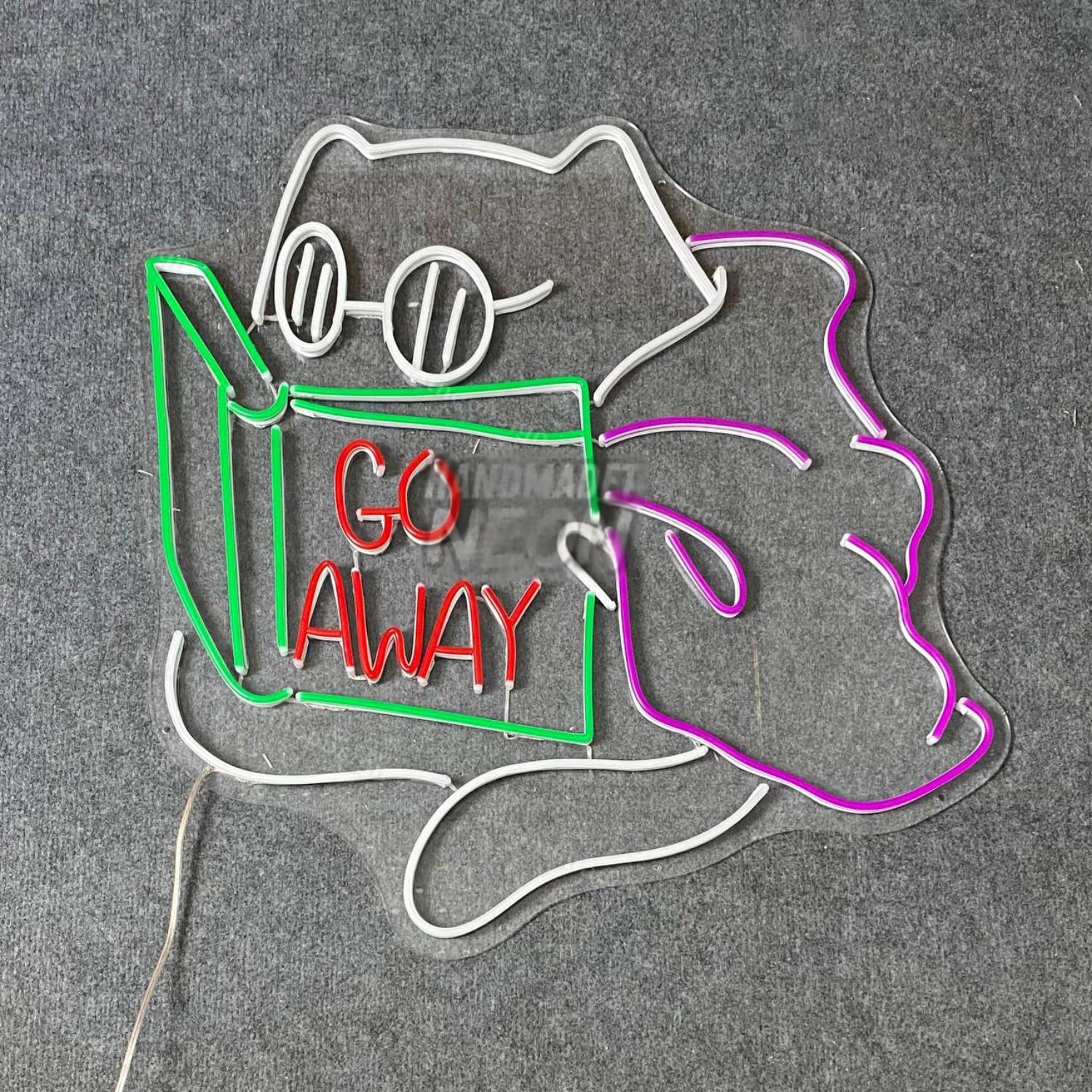 Cat Reading Book Led Neon Sign | Shineneon