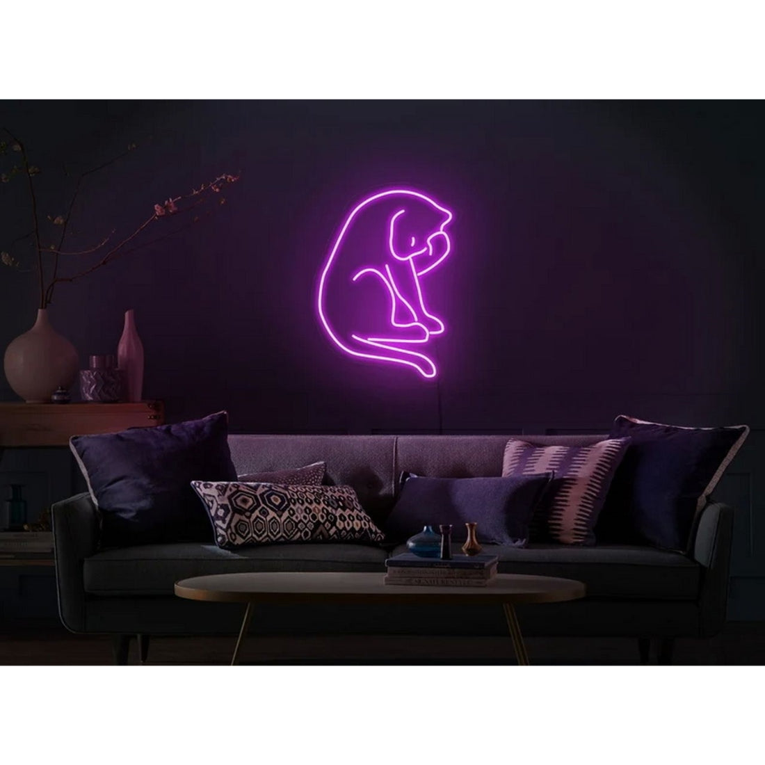 Cat Scratching Led Sign Business Neon Sign