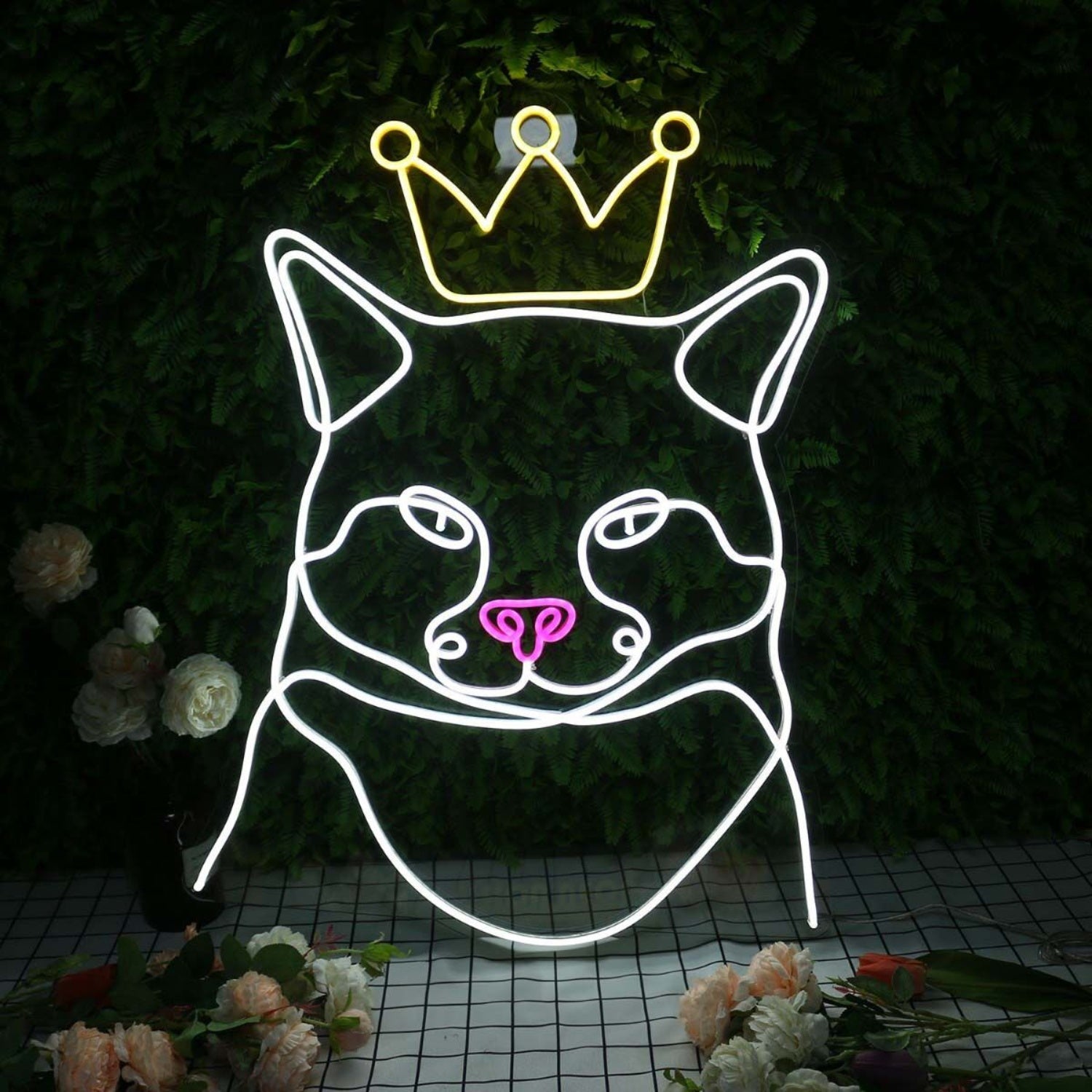 Cat Wearing A Crown Custom Led Neon Sign | Shineneon