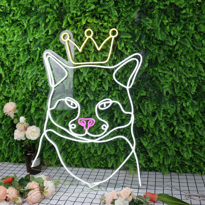 Cat Wearing A Crown Custom Led Neon Sign | Shineneon
