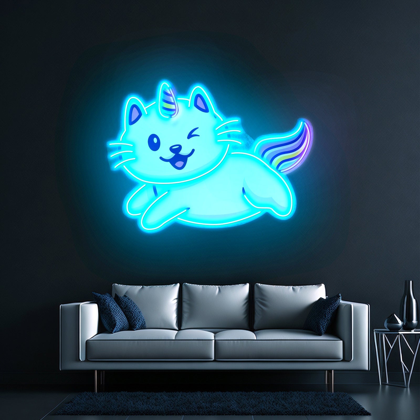 Cat With Flower Crown Neon Signs - Shineneon