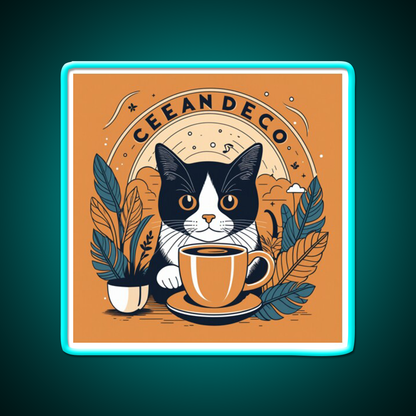 Catnip Over Breakfast Cafe Led Neon Sign Espresso Bar Art Rgb Color