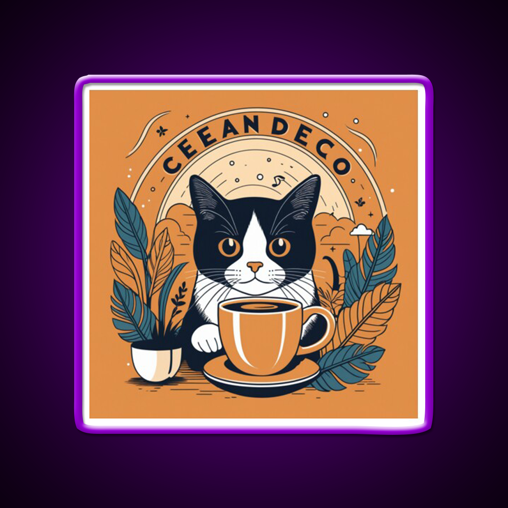 Catnip Over Breakfast Cafe Led Neon Sign Espresso Bar Art Rgb Color