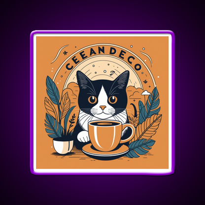 Catnip Over Breakfast Cafe Led Neon Sign Espresso Bar Art Rgb Color