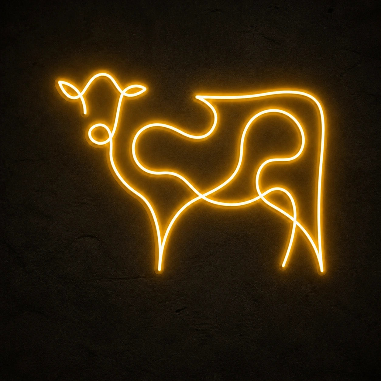 Cattle Cow Head Vintage LED Neon Sign high-converting product image