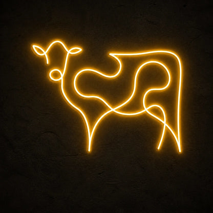 Cattle Cow Head Vintage LED Neon Sign high-converting product image