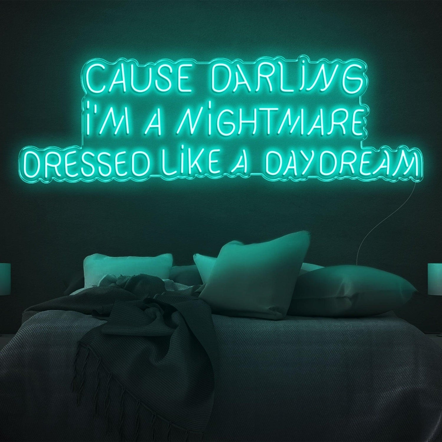 Cause Darling Nightmare Daydream Led Neon Sign Bedroom Wall Art | Shineneon