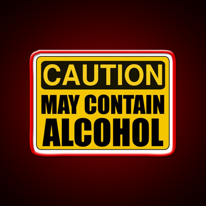 Caution May Contain Alcohol Beer Bar Decor Led Neon Sign Rgb Color - LED neon sign view 10