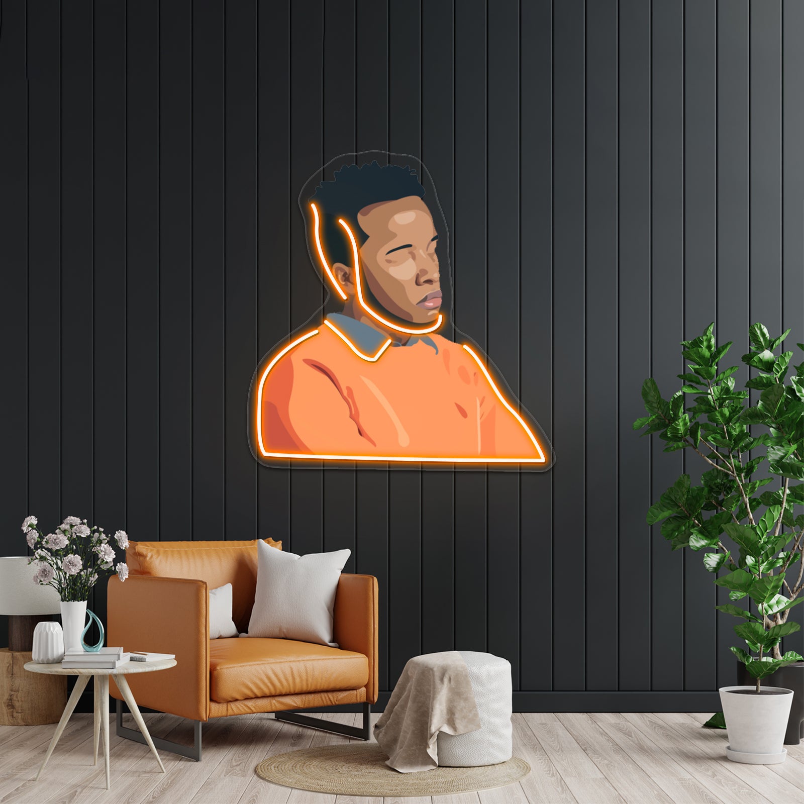 Cautious Clay White Background Wall Artwork Neon Signs | Shineneon