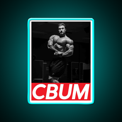 Cbum Bodybuilding Gym Fitness Led Neon Sign Rgb Color - Size and dimension reference