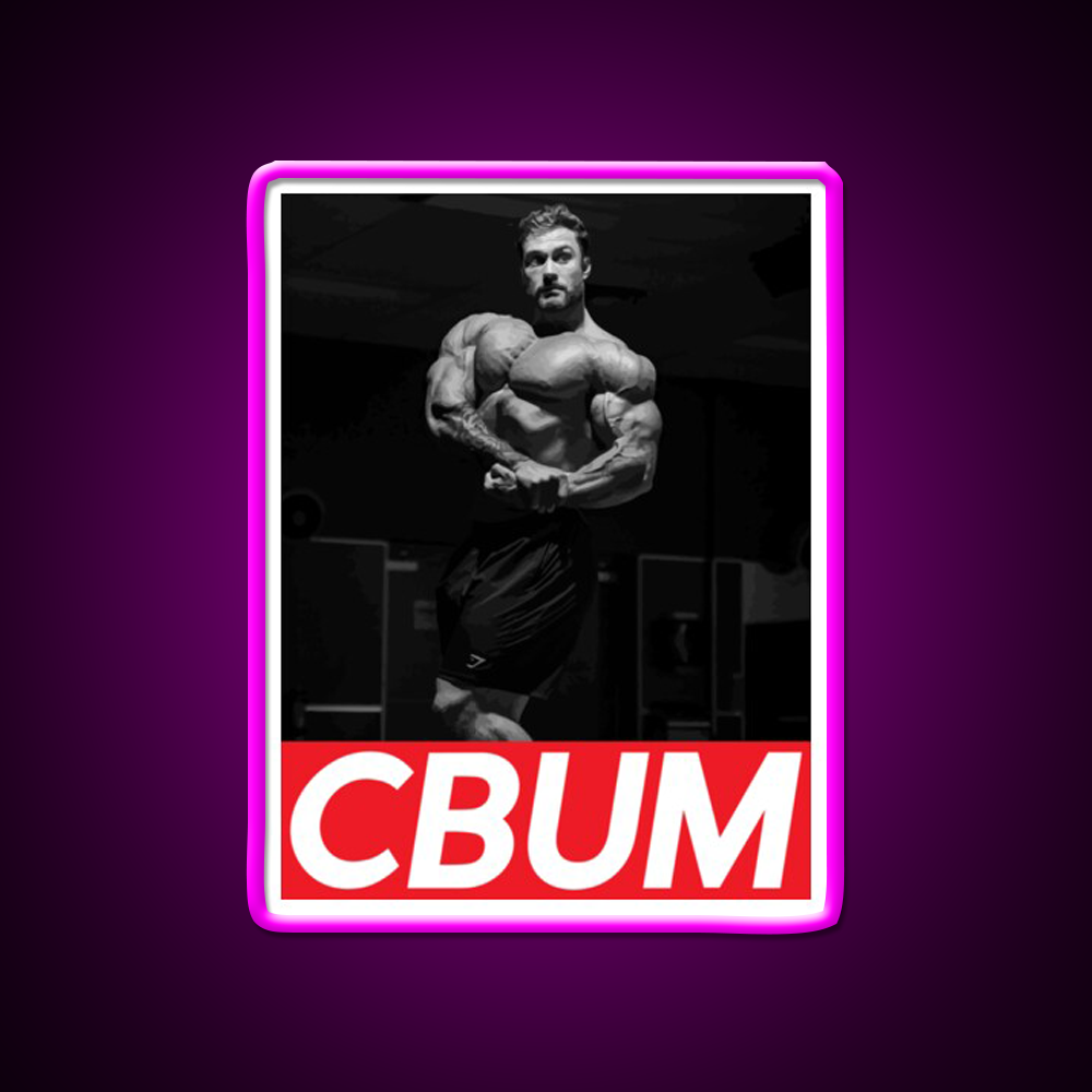 Cbum Bodybuilding Gym Fitness Led Neon Sign Rgb Color - Neon sign mounted on wall in room