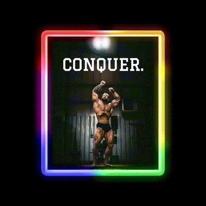 Cbum Bodybuilding Legend Gym Fitness Led Neon Sign Gym Room Sign Rgb Color - LED neon sign close-up detail