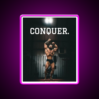 Cbum Bodybuilding Legend Gym Fitness Led Neon Sign Gym Room Sign Rgb Color - Neon sign mounted on wall in room