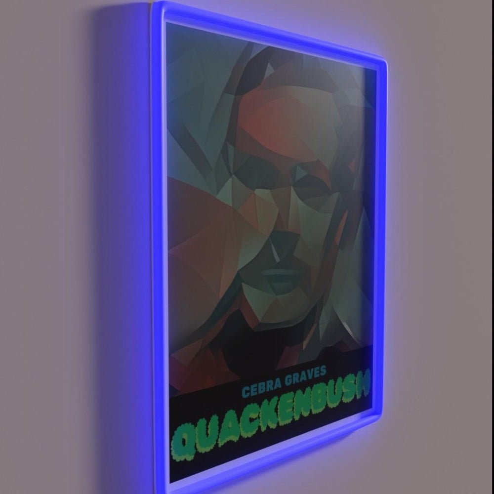 Cebra Graves Quackenbush Art Deco Rgb Led Neon Sign - Shineneon