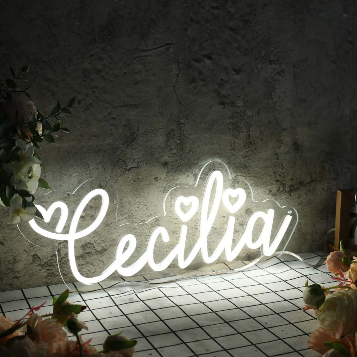 Cecilia White Led Neon Sign - Shineneon