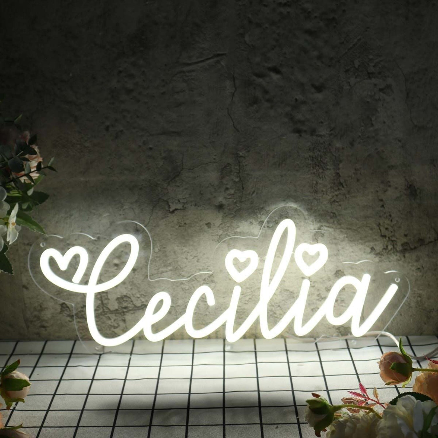 Cecilia White Led Neon Sign - Shineneon