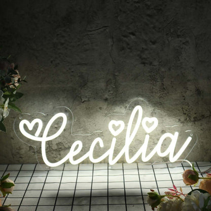 Cecilia White Led Neon Sign - Shineneon