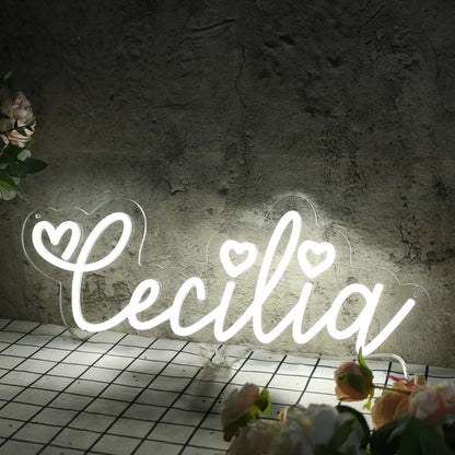 Cecilia White Led Neon Sign - Shineneon