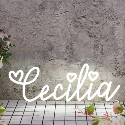Cecilia White Led Neon Sign - Shineneon