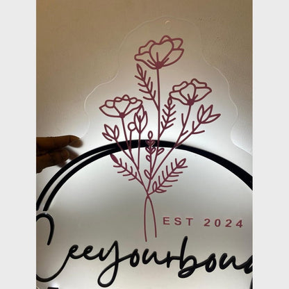 Ceejourbouquet Acrylic Business Logo Sign - Shineneon