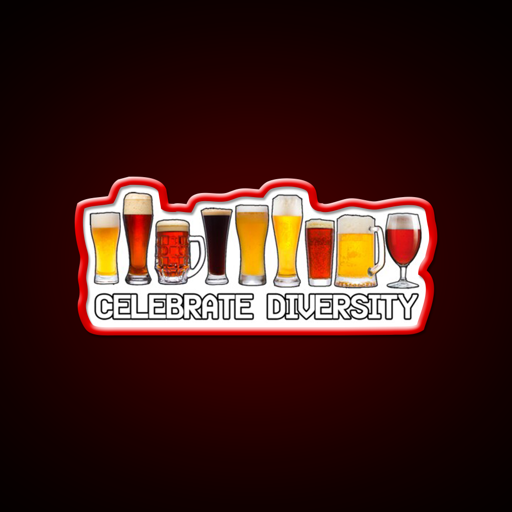 Celebrate Diversity Beer Bar Decor Led Neon Sign Rgb Color - LED neon sign view 10